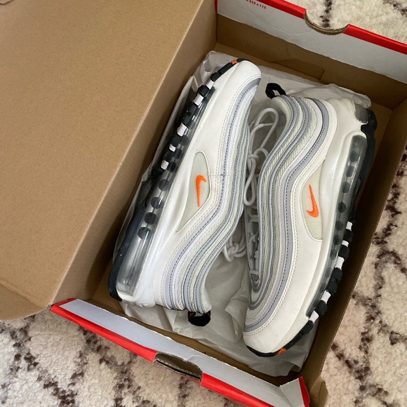 Nike Shoes - Nike Air Max 97 - White/Orange - Sz 7.5